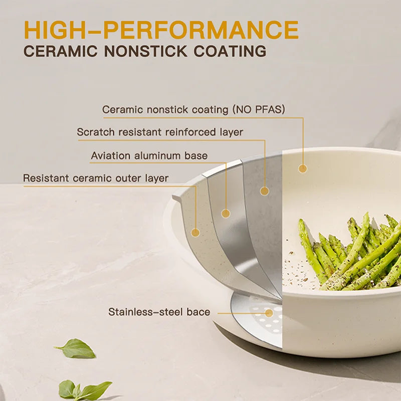 21 Piece Pots and Pans Set Non-Stick