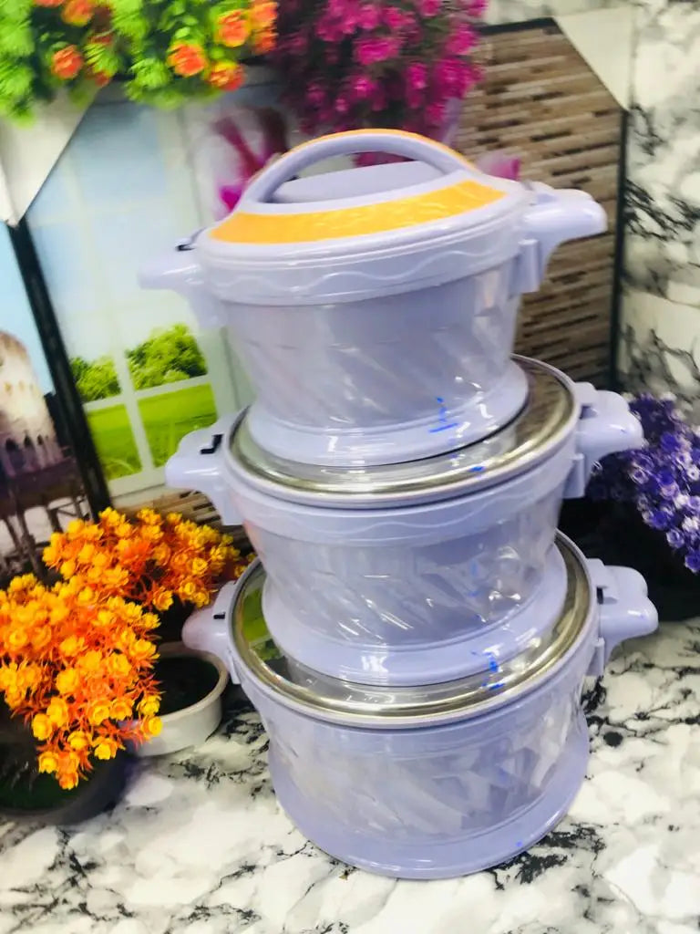 3 Pcs/Set 2.2/4.2/5.2L  Ramadan Street family gathering Large Capacity Food Warm Insulated Rice Bucket With Handle  Lunch Box