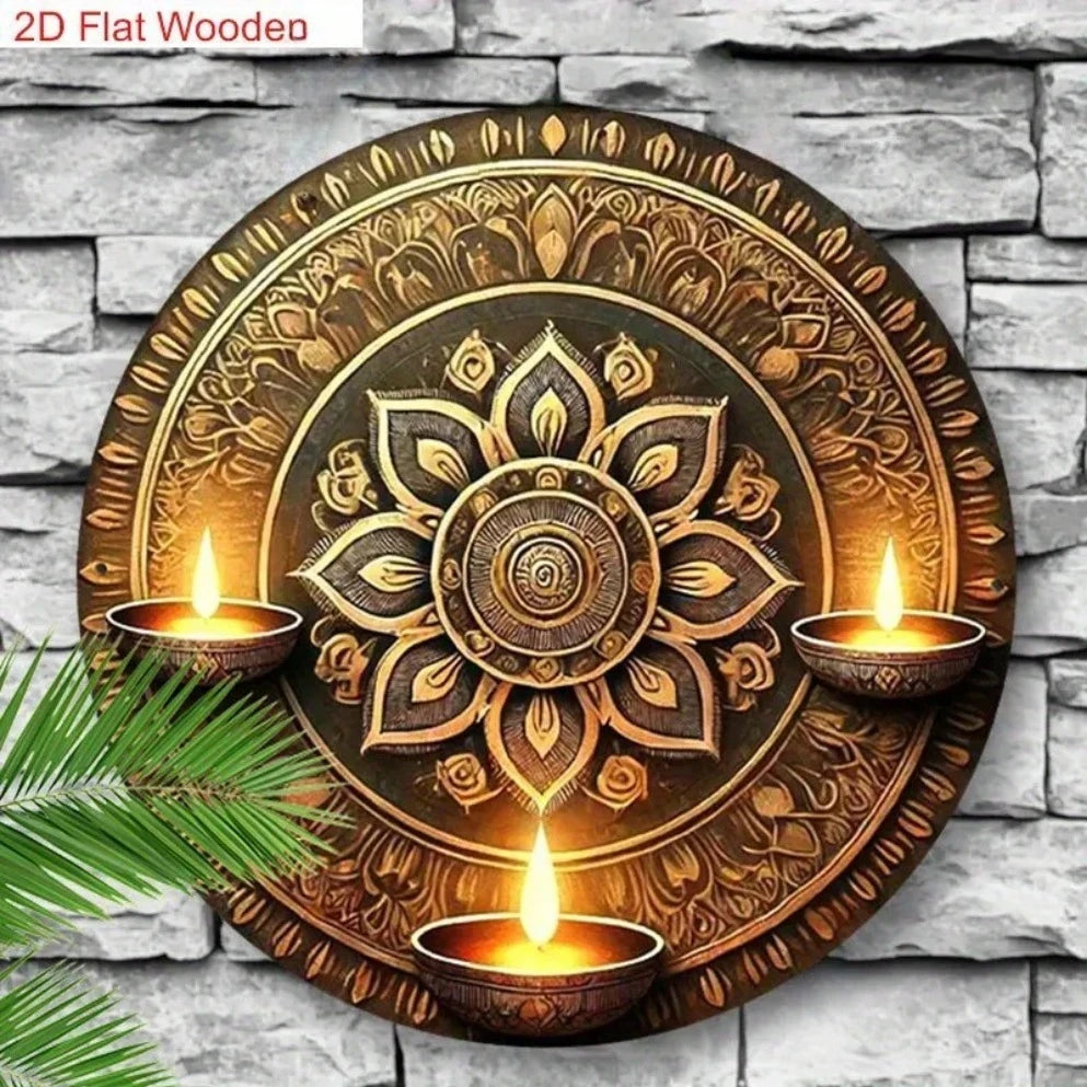 Traditional Oil Lamp And Artistic Painted Design