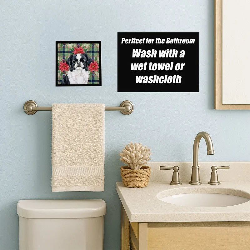 Black & White Japanese Chin Wall Art