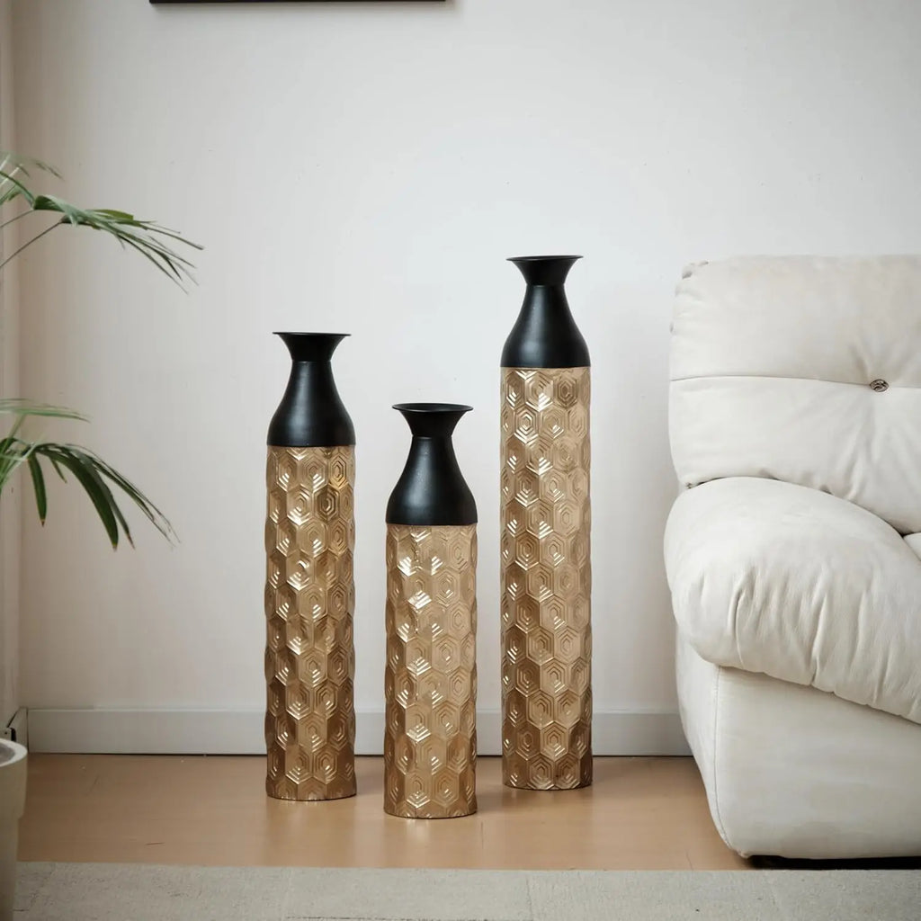 Gold Metal Vase