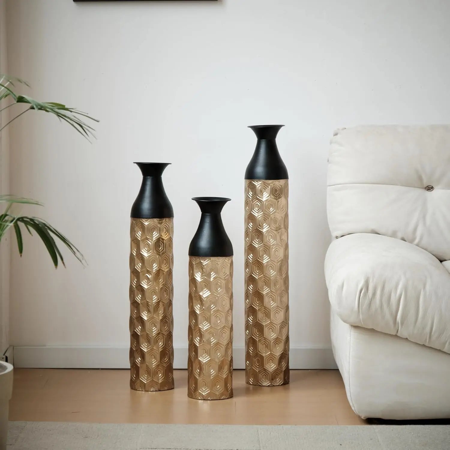 Gold Metal Vase