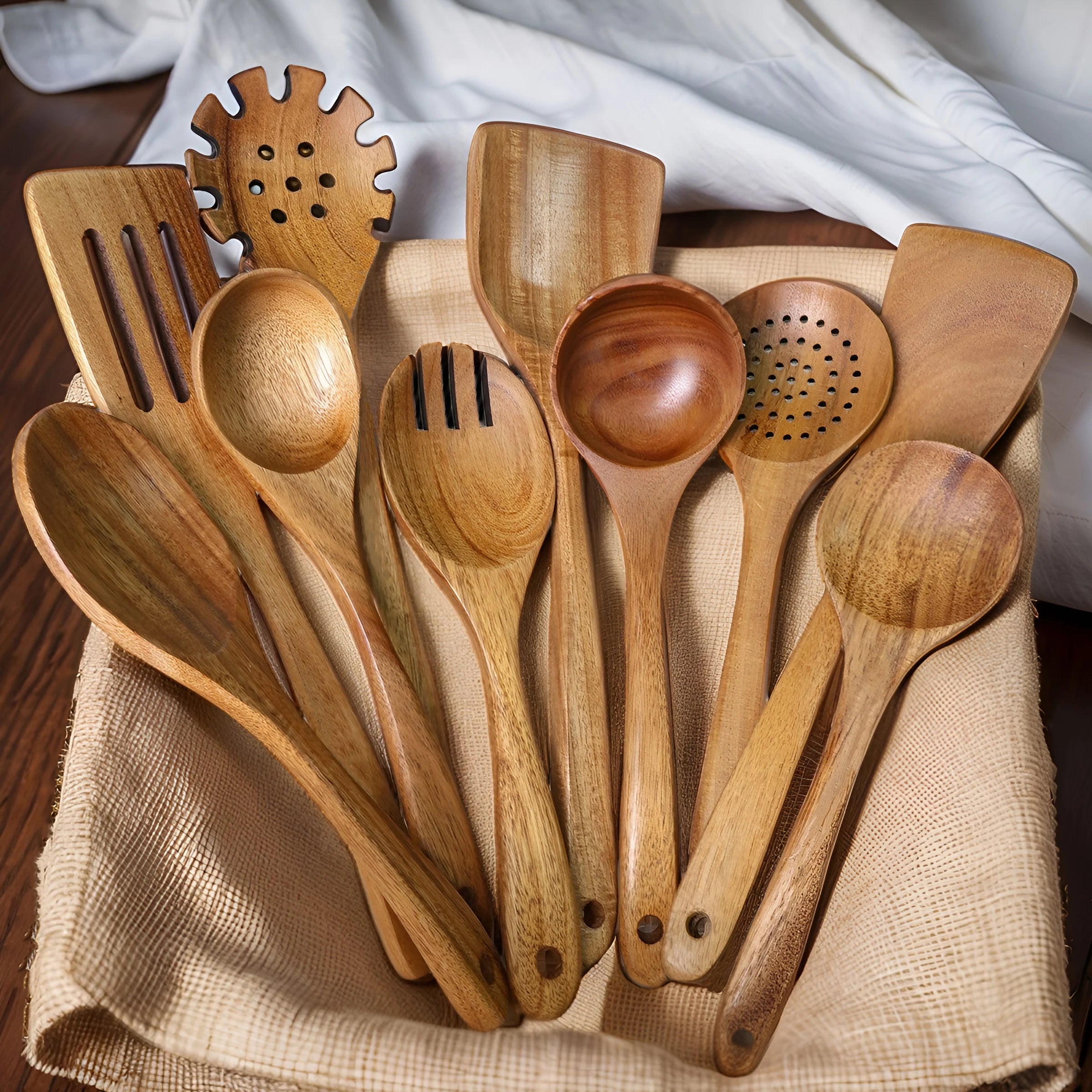 10pcs Wooden Spoons