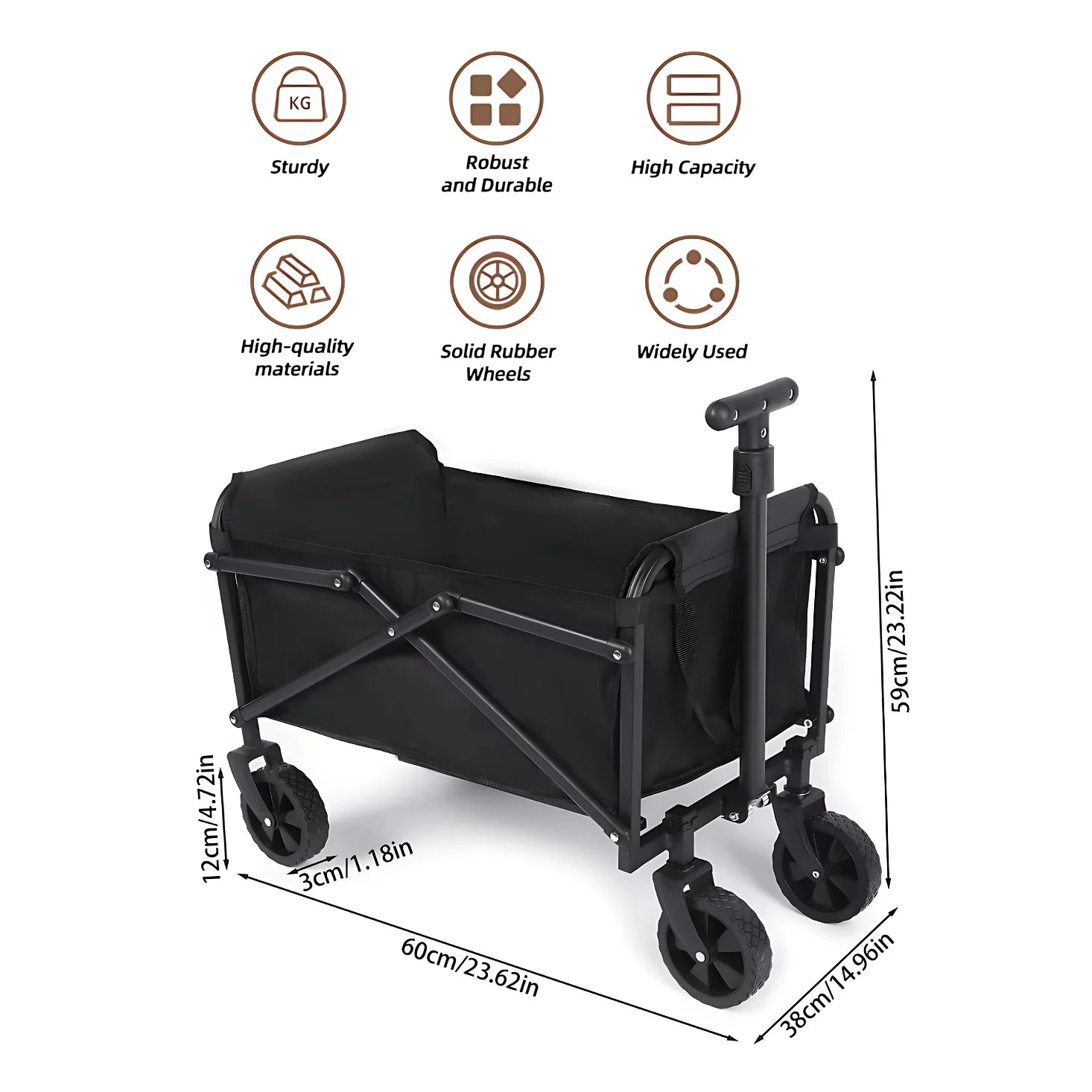HEPFTURE FlexiLite Folding Wagon