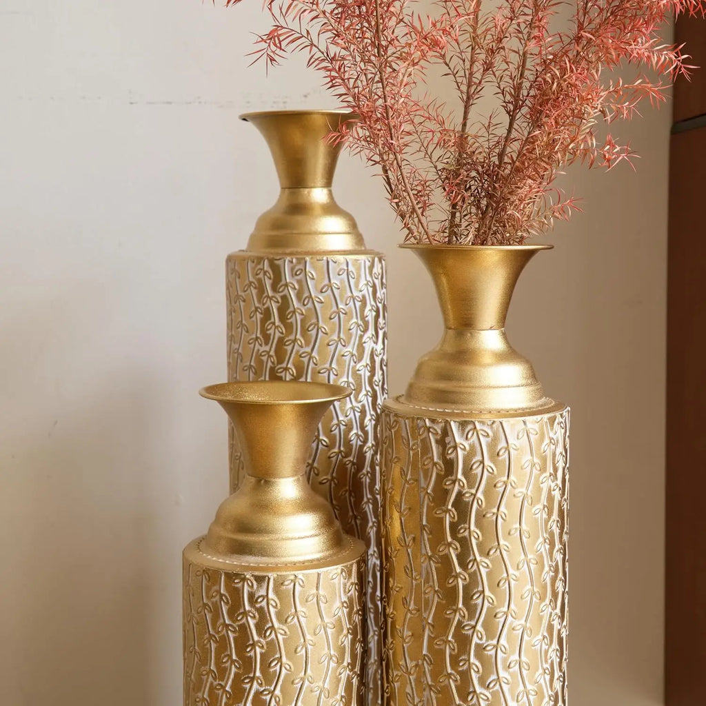 Gold Metal Vase