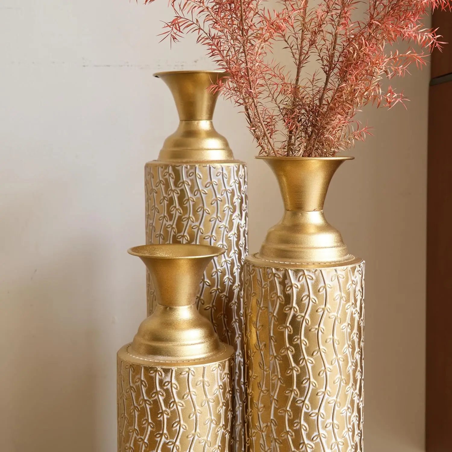 Gold Metal Vase
