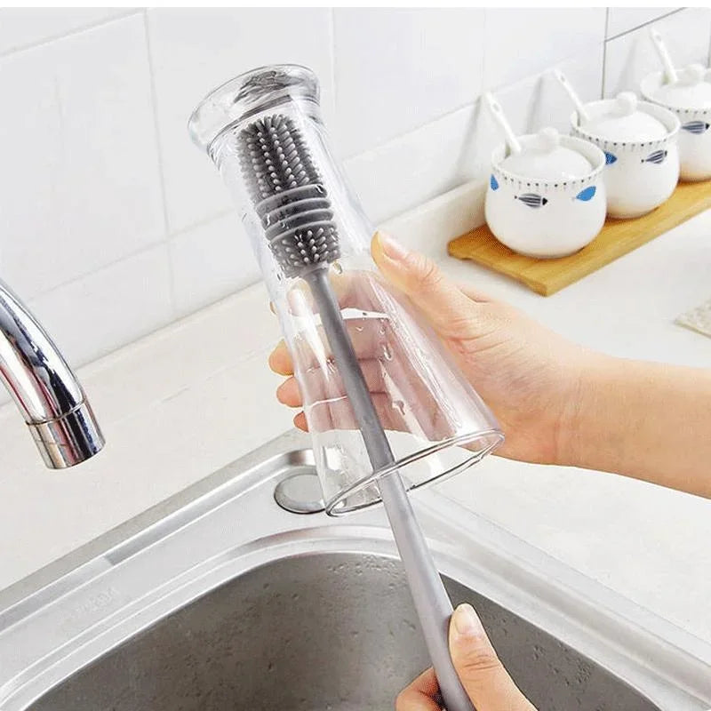 Silicone Milk Bottle Brush Cup Scrubber