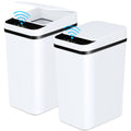 2 Pack 12L Bathroom Automatic Trash Cans