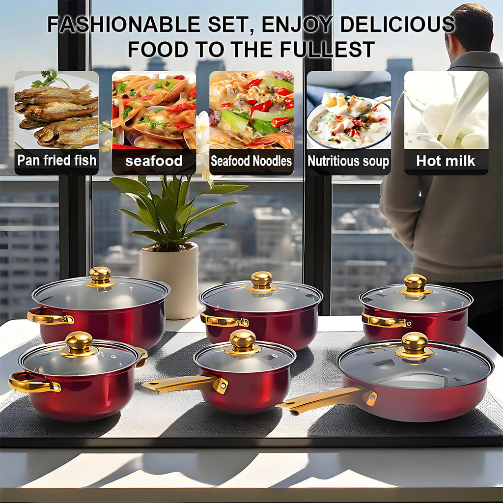Red Cookware Set