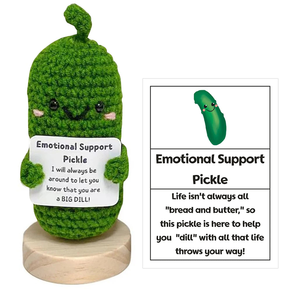 Cute Handwoven Ornaments with Wooden Base