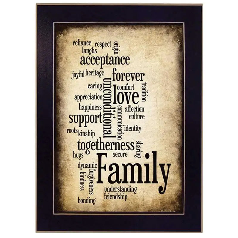 Framed Wall Art Print "Family