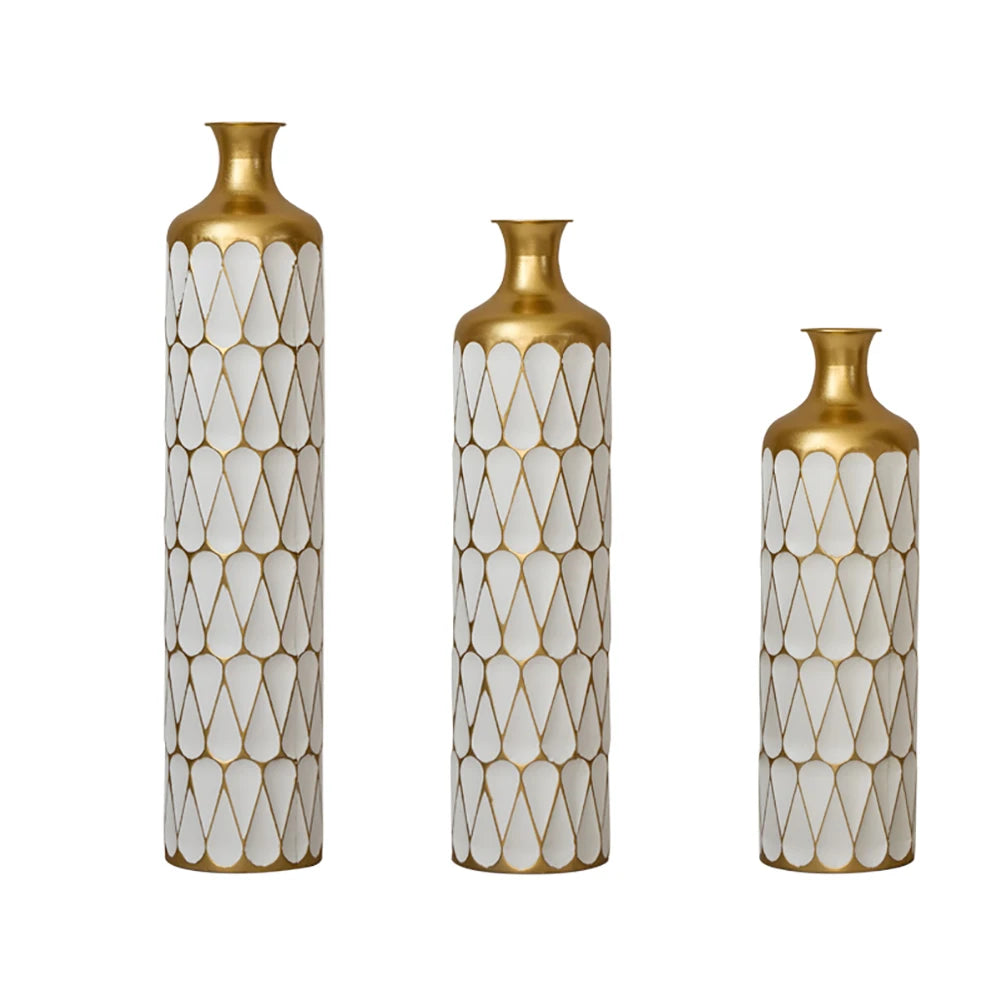 Metal Vase 3-piece Set
