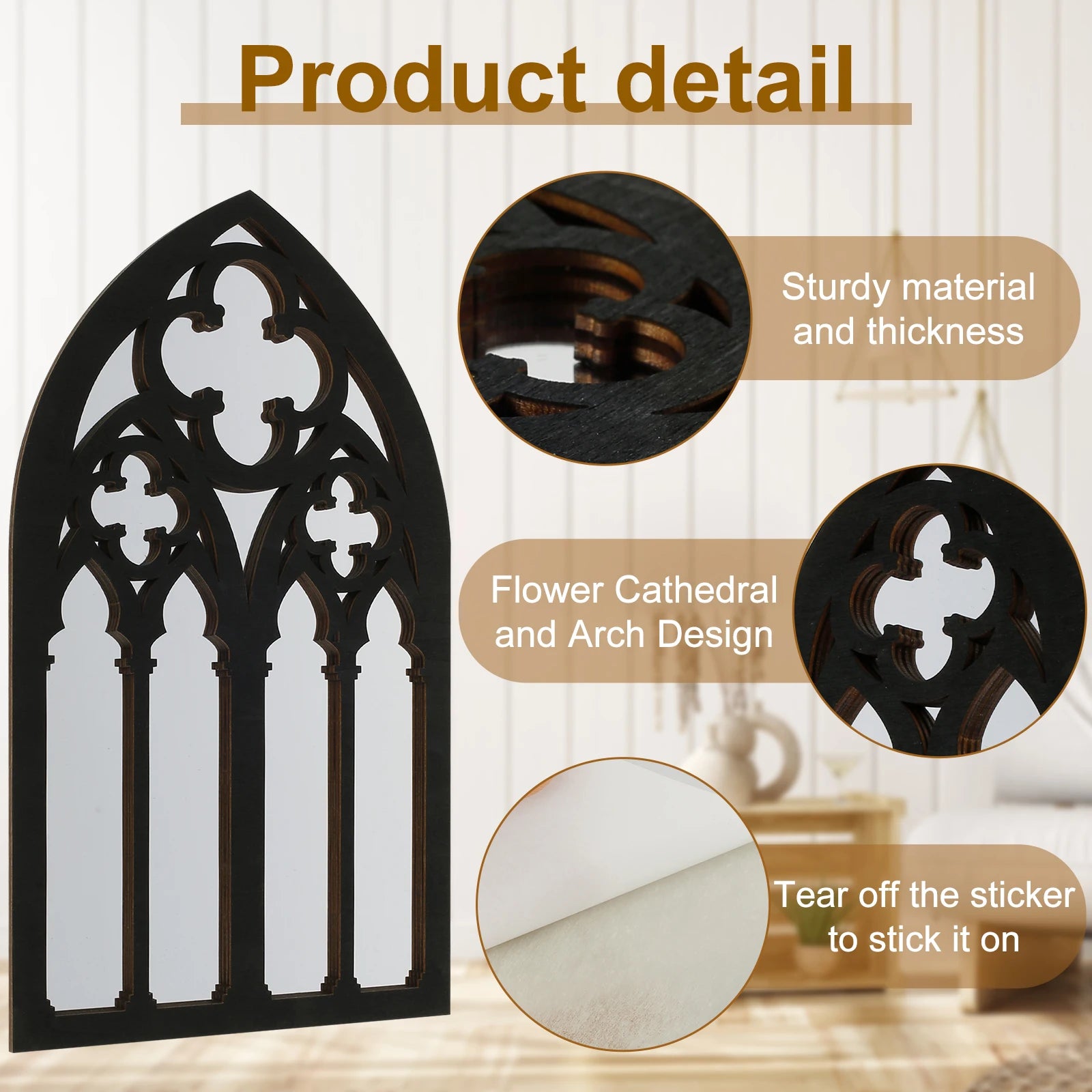 Gothic Cathedral Window Mirrors