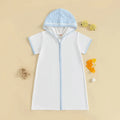 Children s Beach Towel with Hood Embroidered Swim Cover-up for Toddlers Boys and Girls Bathrobe for Pool and Beach