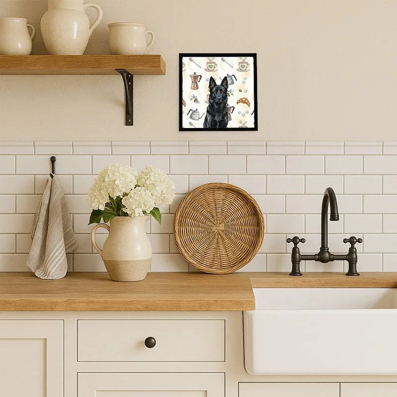 Coffee Bar Wall Art Glass