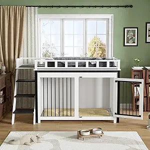 Loft-Style Dog Crate