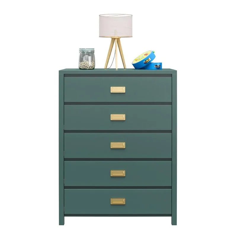 5 Drawer Kids Dresser Bedroom Storage Chest