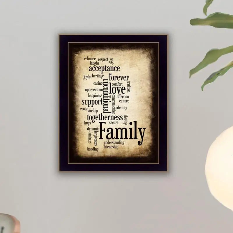 Framed Wall Art Print "Family