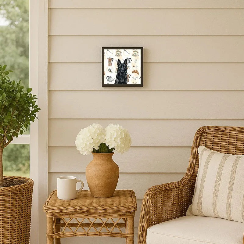 Coffee Bar Wall Art Glass