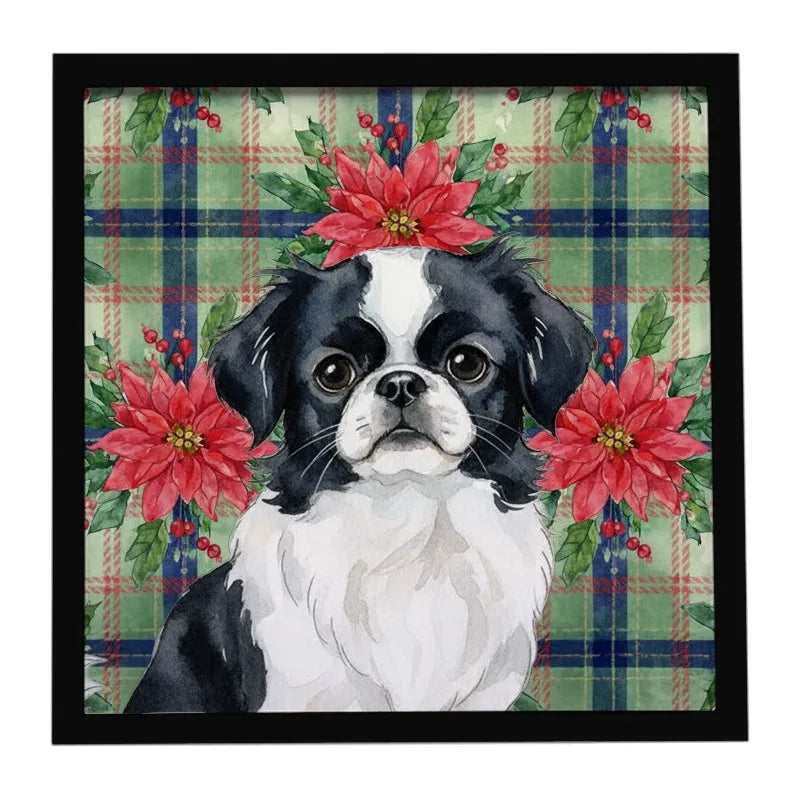 Black & White Japanese Chin Wall Art