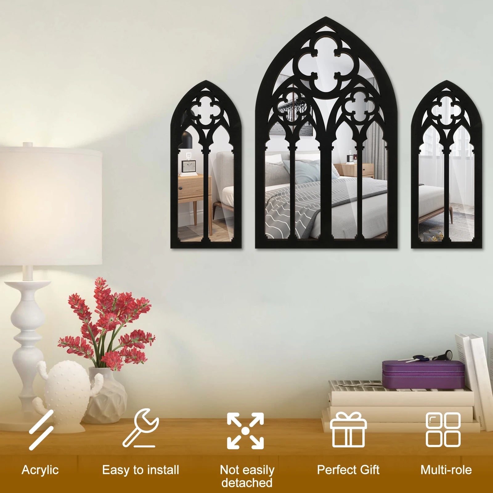 Gothic Cathedral Window Mirrors