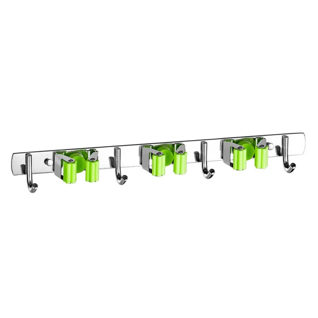 Wall Mount Mop Organizer Holder