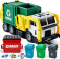 Friction Powered Garbage Truck Toy Set