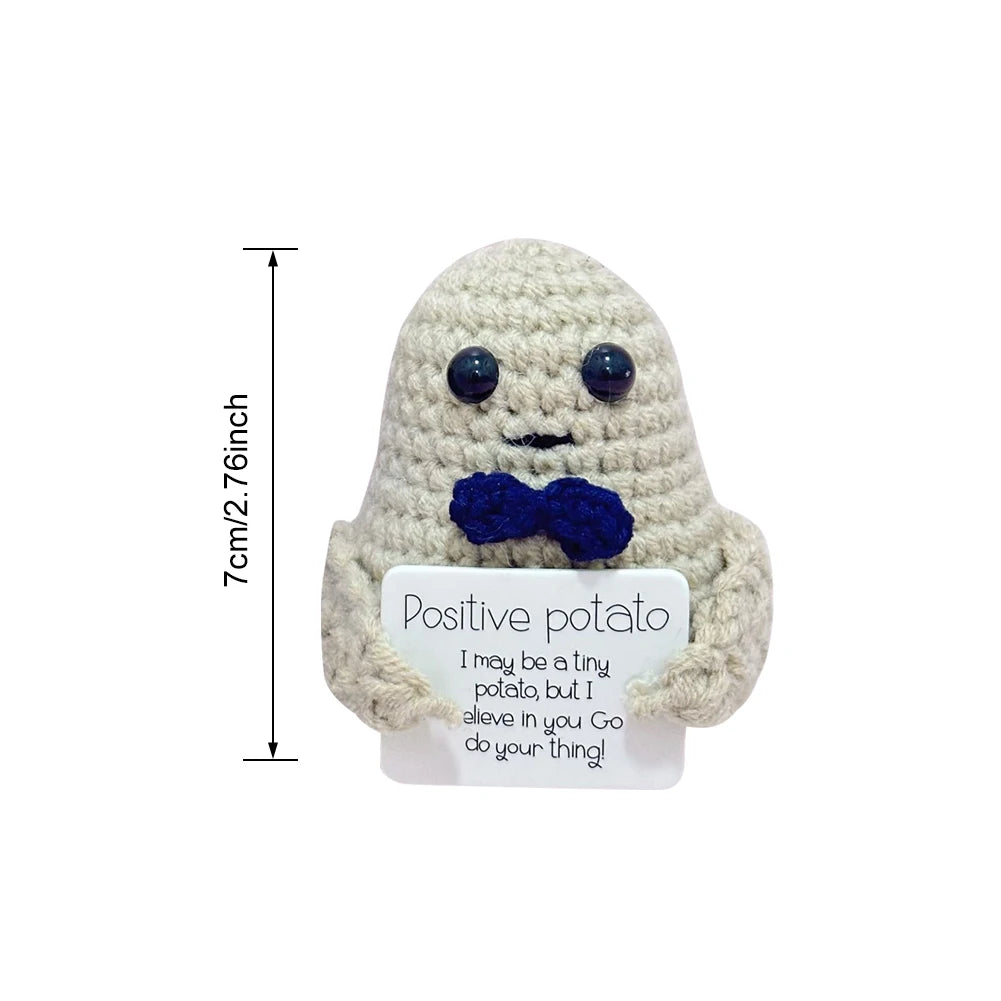 Cute Handwoven Ornaments with Wooden Base