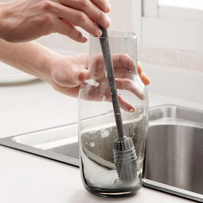 Silicone Milk Bottle Brush Cup Scrubber