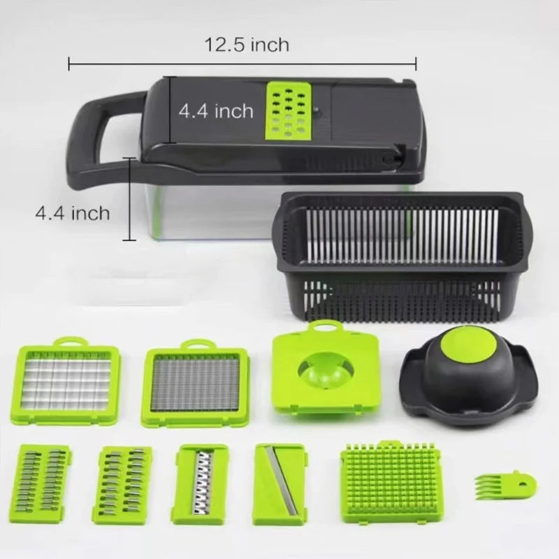 1-Pack Vegetable Slicer Set - New Year's Healthy Eating Starter Kit for Meal Prep & Snack Making