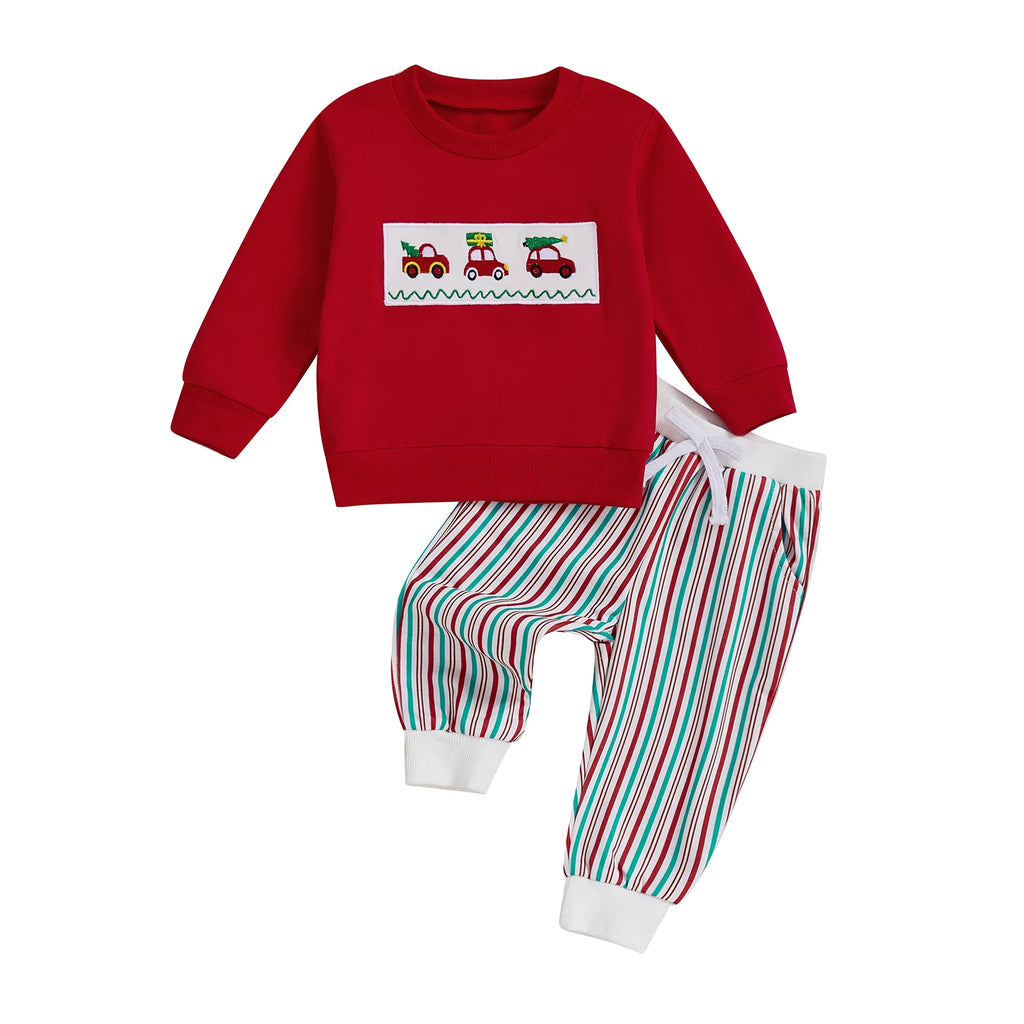 Cute Baby Outfit Adorable Bear Print Hoodie with Cozy Joggers Set for Infant Boys and Girls Winter Clothes