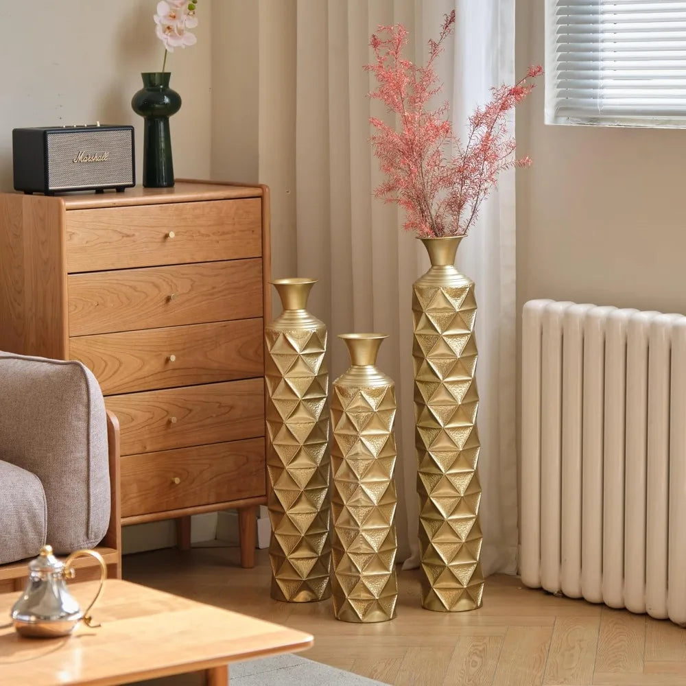 Gold Metal Vase