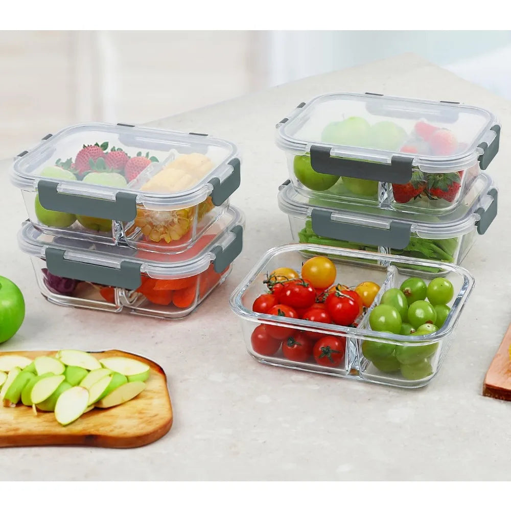 10-Pack 30oz Glass Meal Prep Containers