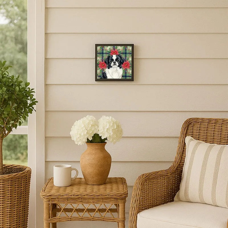 Black & White Japanese Chin Wall Art