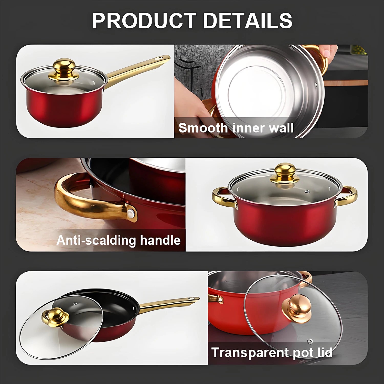 Red Cookware Set