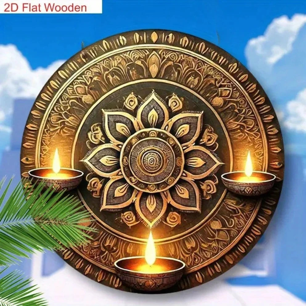 Traditional Oil Lamp And Artistic Painted Design