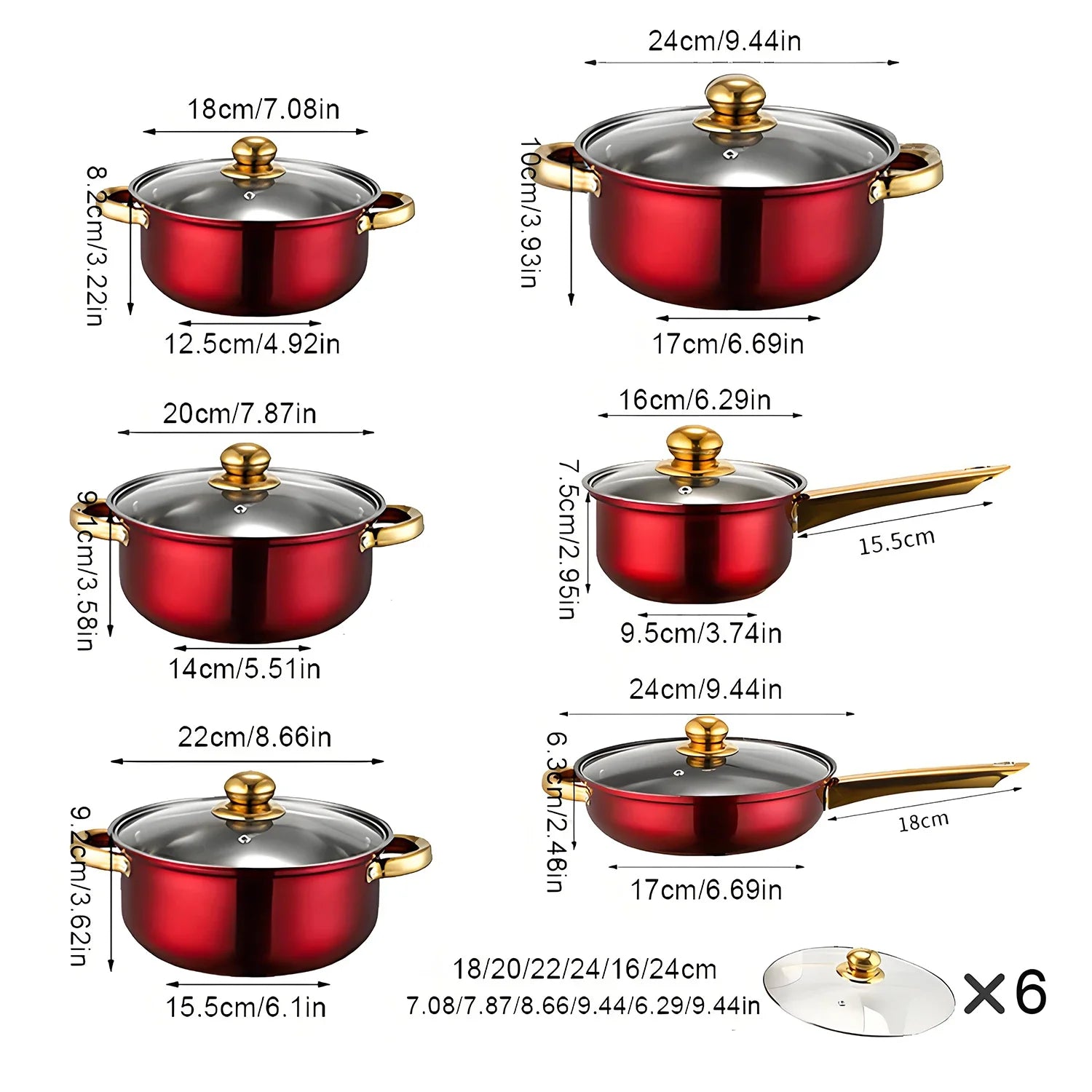 Red Cookware Set