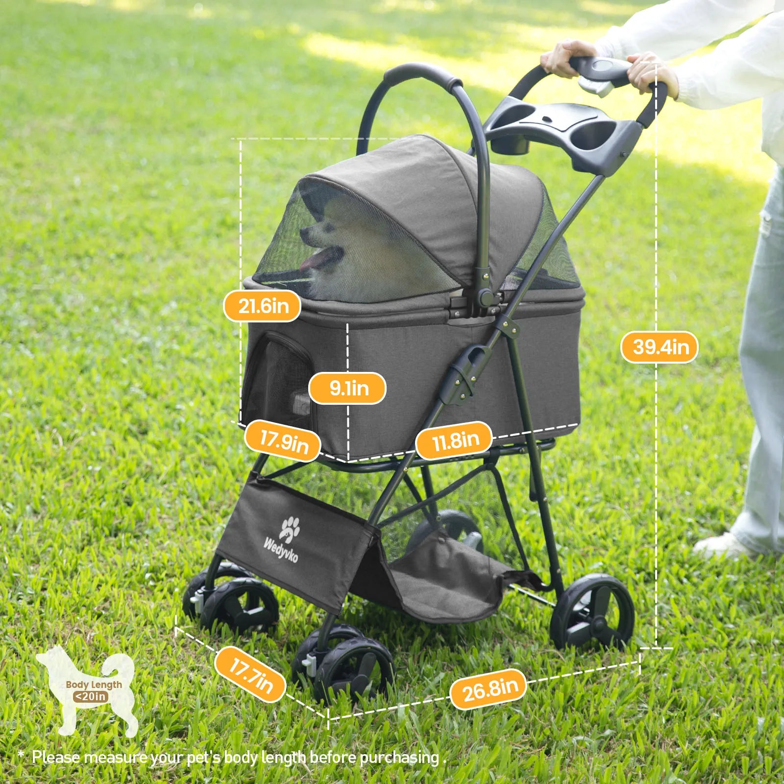 Dog  and Cat Pet Stroller