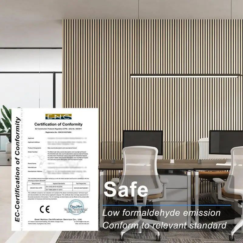 Soundproof Wood Slat Wall Panels