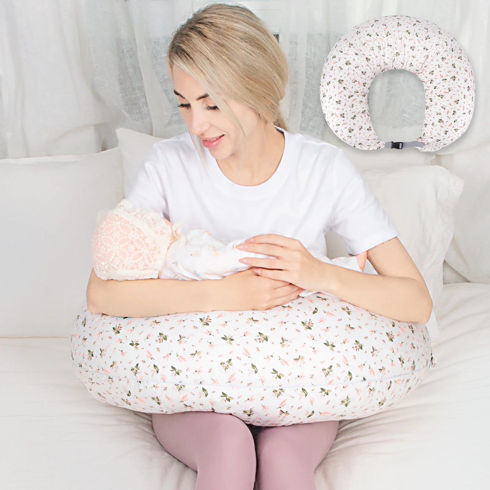 Adjustable Nursing Pillow for Breastfeeding,