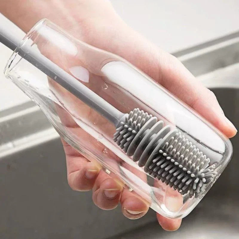 Silicone Milk Bottle Brush Cup Scrubber