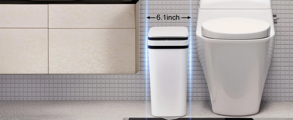 2 Pack 12L Bathroom Automatic Trash Cans