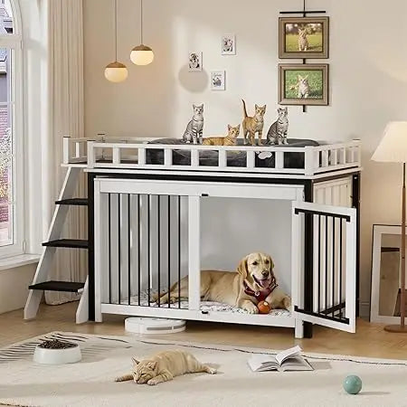 Loft-Style Dog Crate
