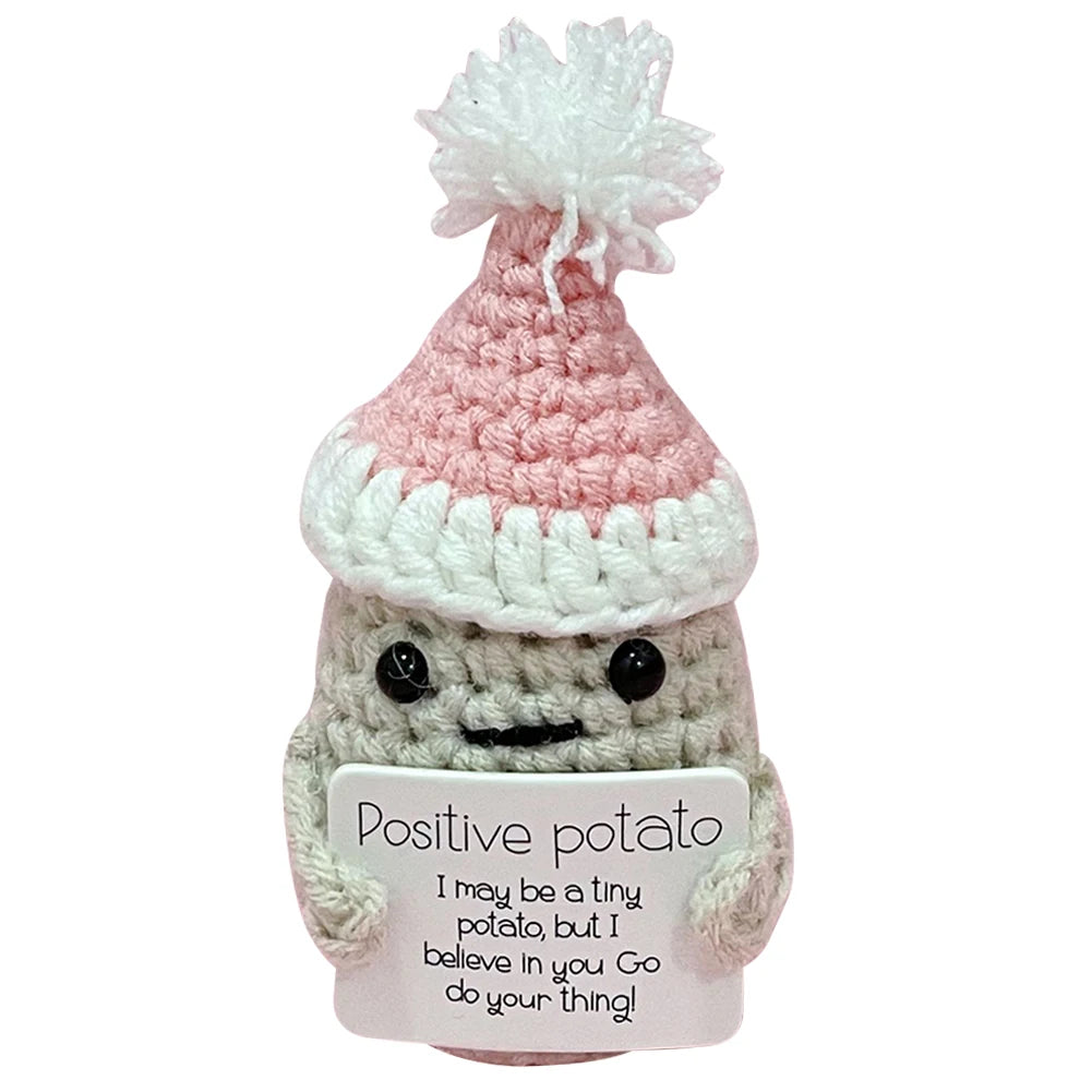 Cute Handwoven Ornaments with Wooden Base