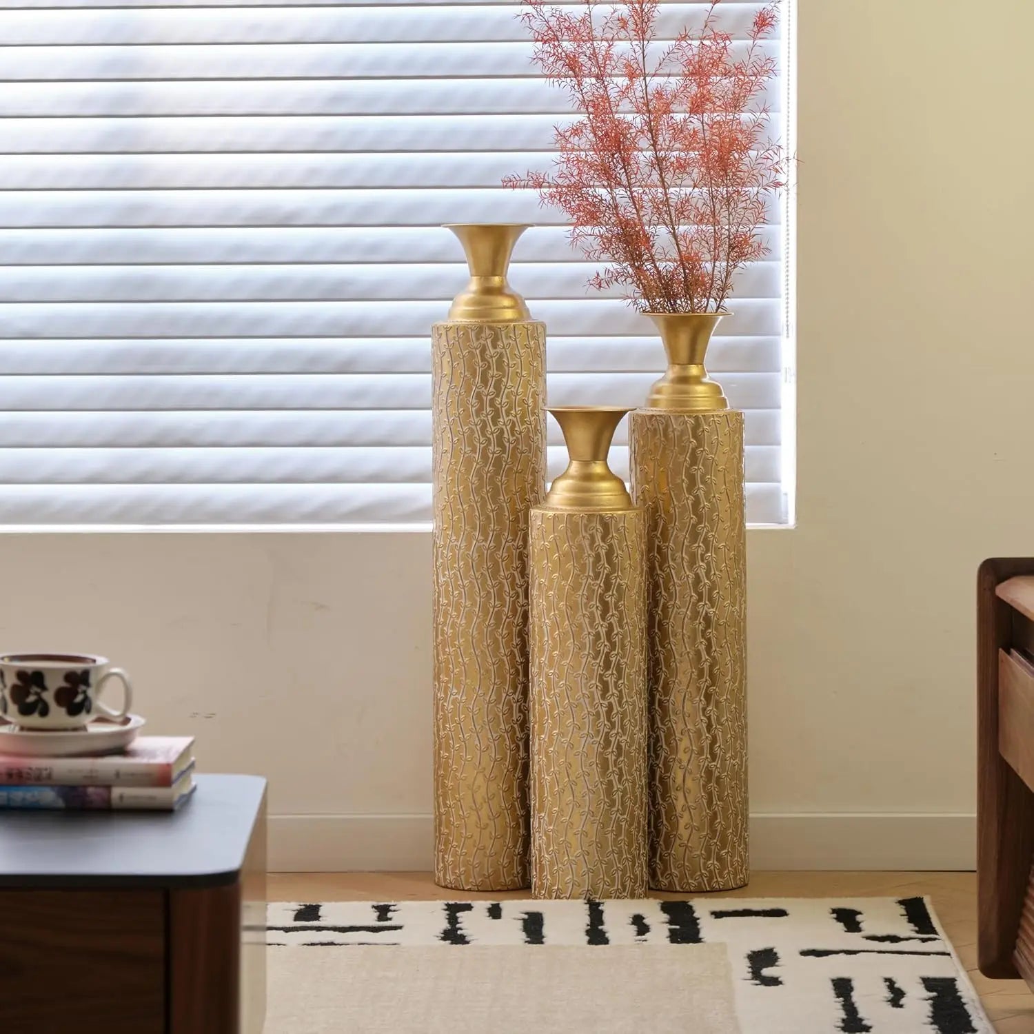 Gold Metal Vase