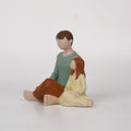 Family Figurine Father & Daughter Sculpture