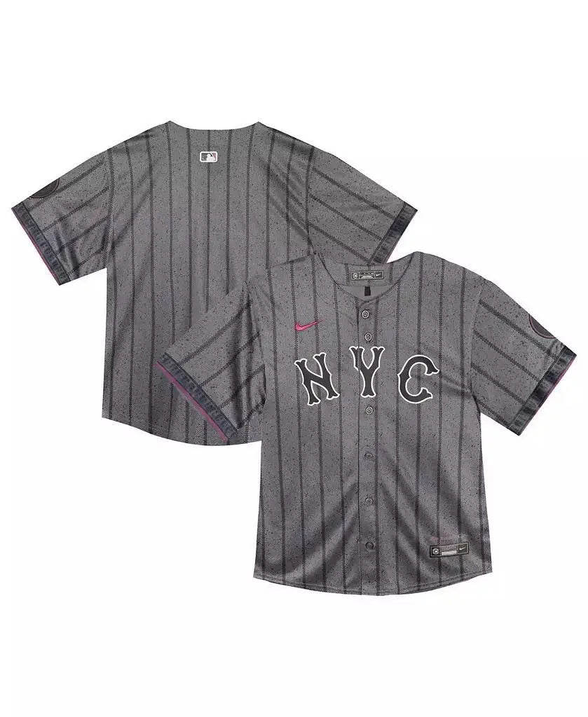 Nike | Baby Boys and Girls Gray New York Mets 2024 City Connect Limited Jersey