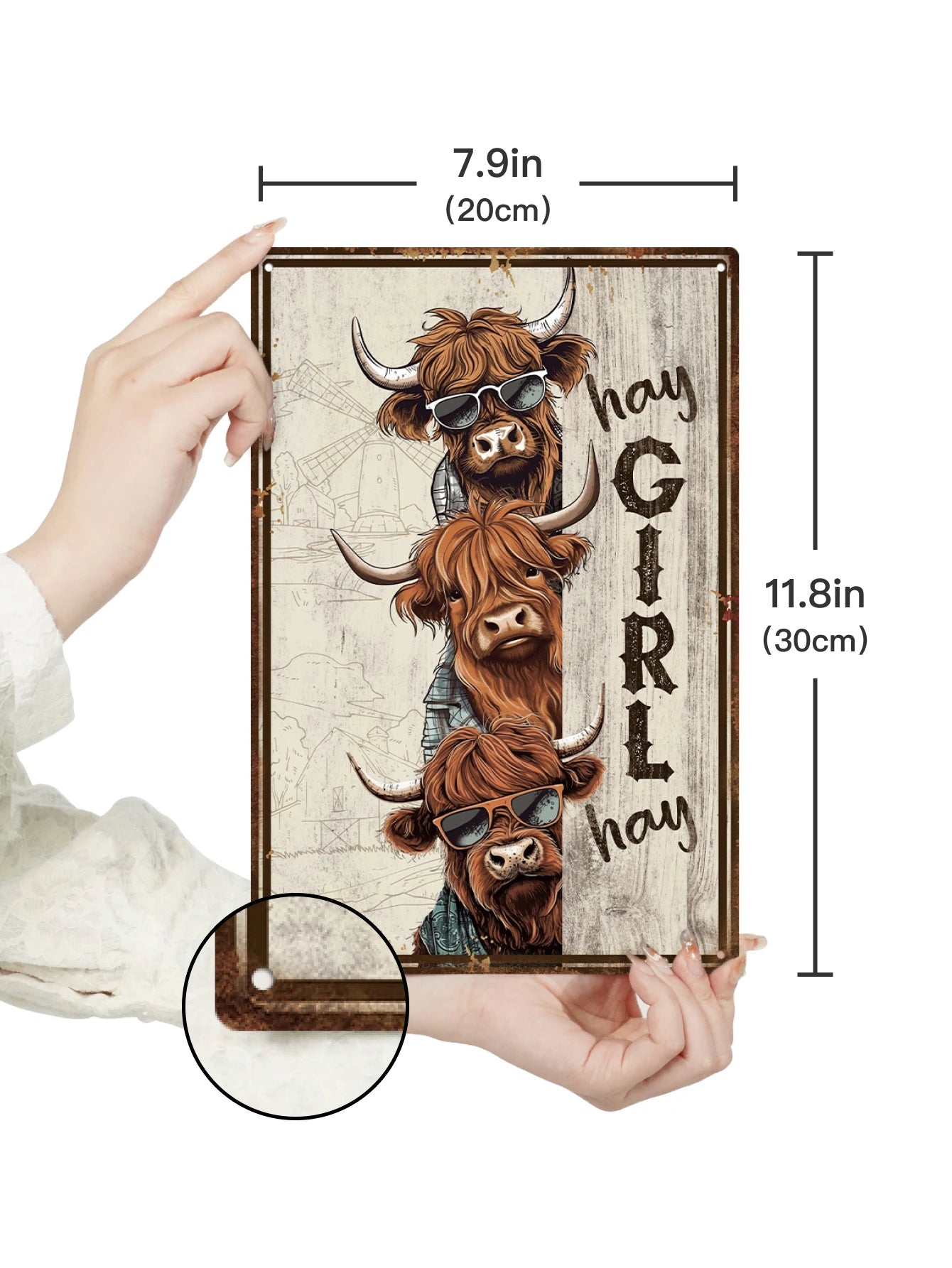 Putuo Decor Yak Metal Tin Sign