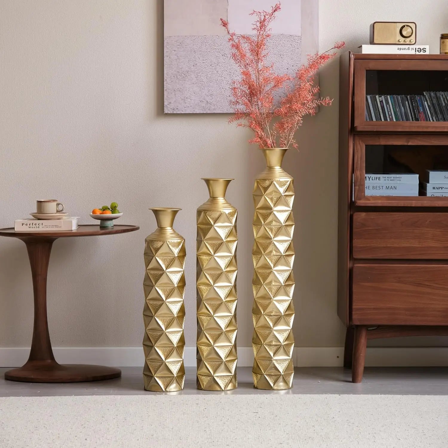 Gold Metal Vase
