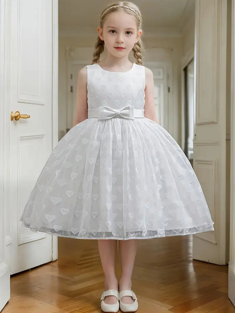 Girls Party Dresses Summer Luxury Elegant Bow Princess Dress